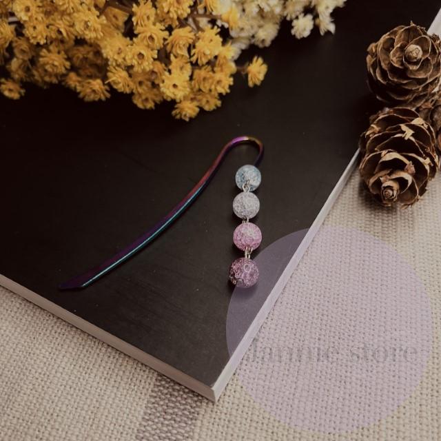 Rainbow crystals bookmark